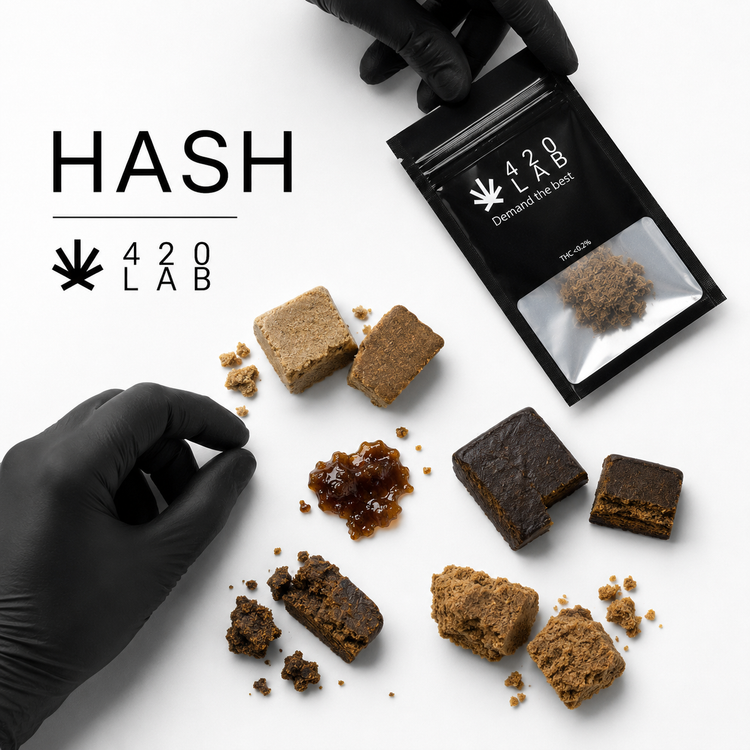 Hash et résines CBD wholesale 420LAB - dry sift, ice-o-lator, marocain pour professionnels B2B Europe